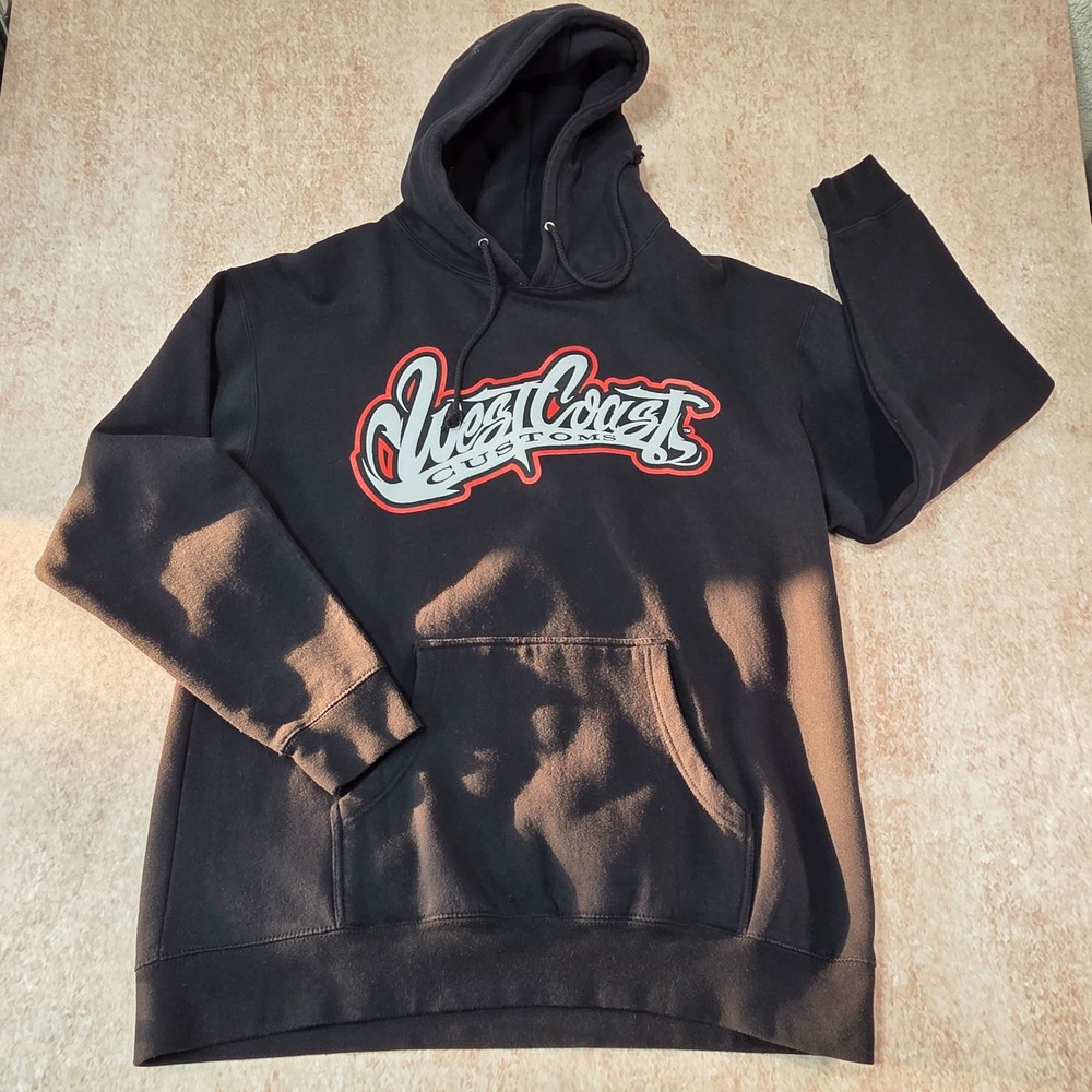 West Coast Customs Hoodie Mens XL Black Graphic Logo Sweatshirt Pimp My Ride